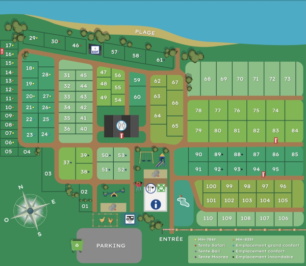 plan camping peyrolais